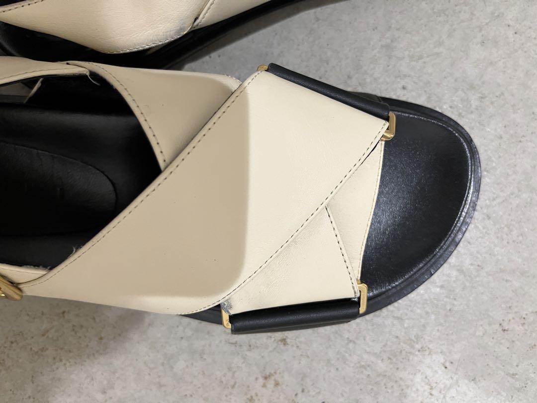 MARNI マルニ サンダル 36 レザー アイボリー レディース MARNI マルニ サンダル 36 レザー アイボリー レディース