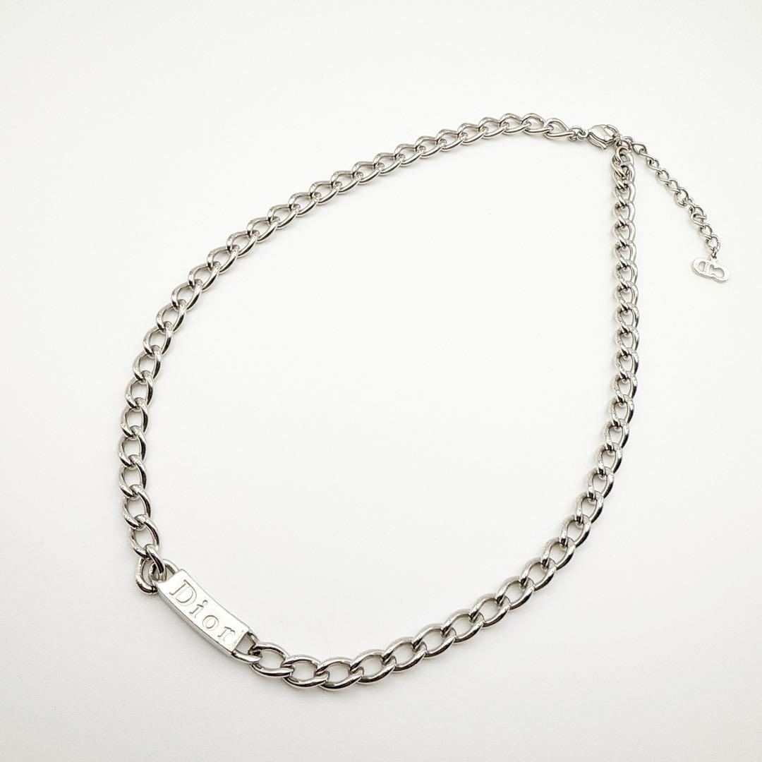 2382　人気✨　Dior　ネックレス　CD ロゴ　希少　刻印