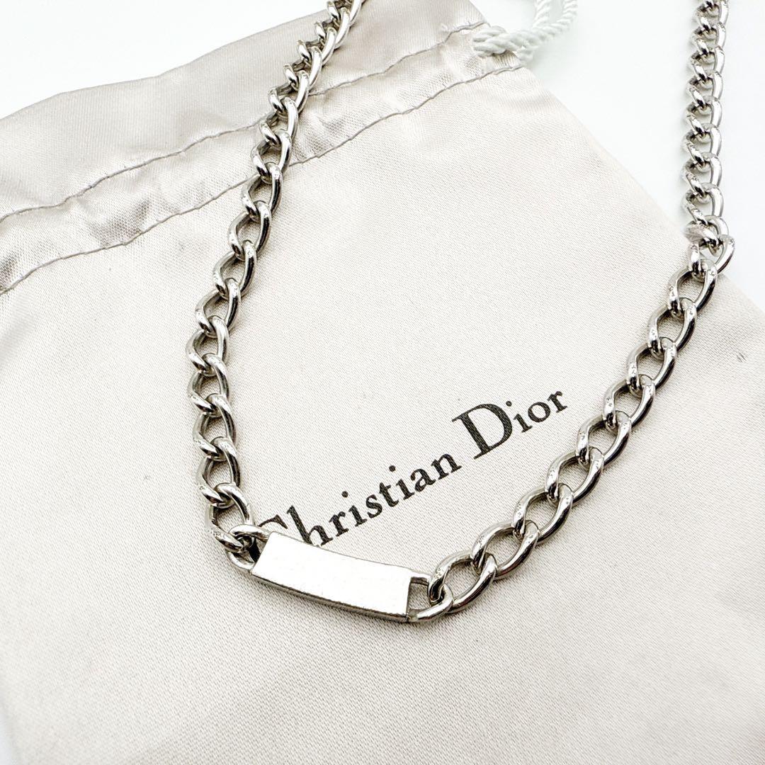 2382　人気✨　Dior　ネックレス　CD ロゴ　希少　刻印
