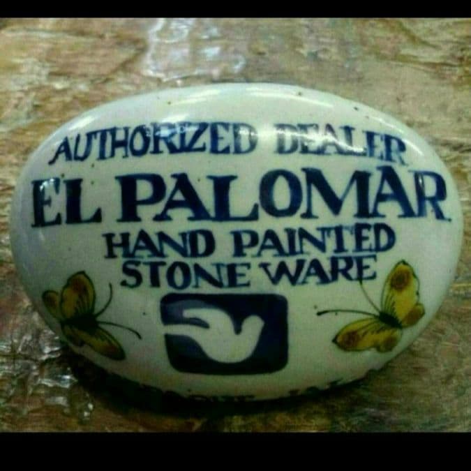 御出産御祝 御祝 出産祝い メキシコ陶器 手作り手書き 陶芸作家