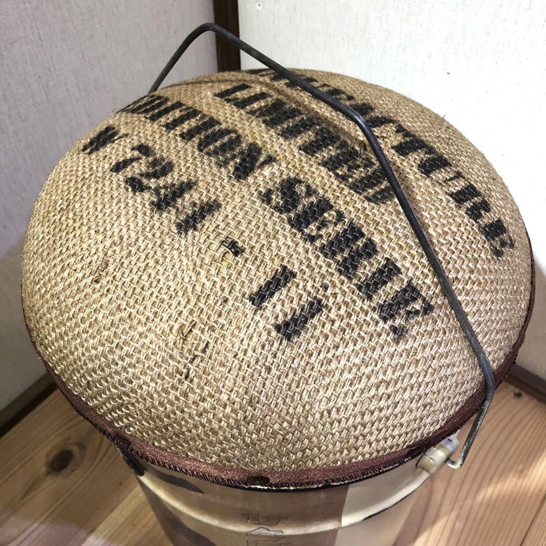 ペール缶スツール サクラビール クッション 収納付き リメイク家具 椅子 腰掛け