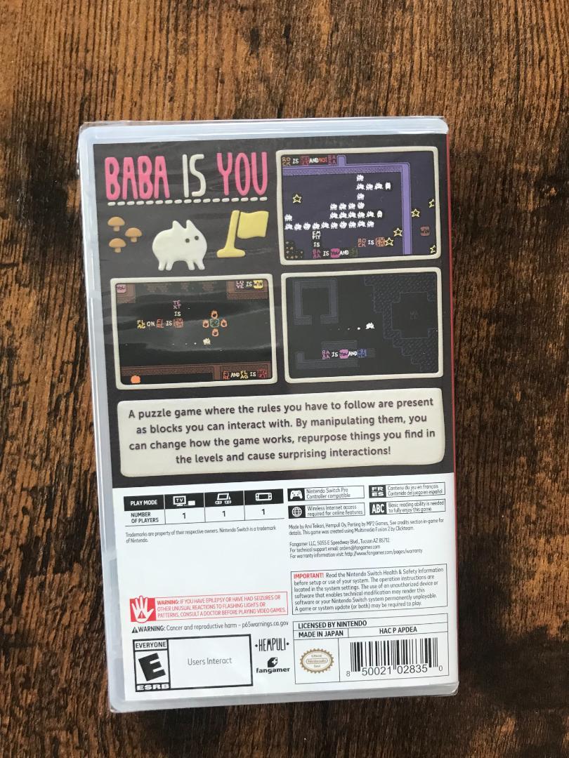 Baba Is You スイッチ Switch ババ・イズ・ユー - メルカリ