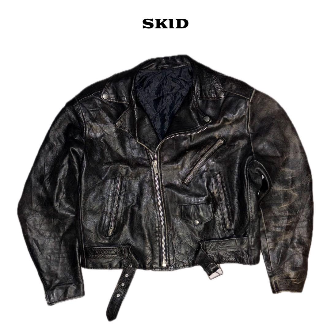 (vintage)80s riders jacket