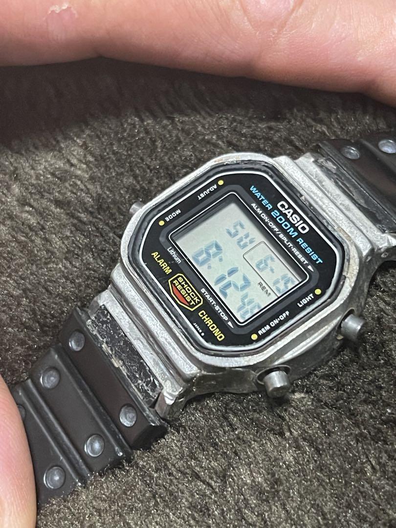 人気新品入荷 G-SHOCK CASIO DW-5600 メルカリ - ジャンク 緑 電球 901 時計
