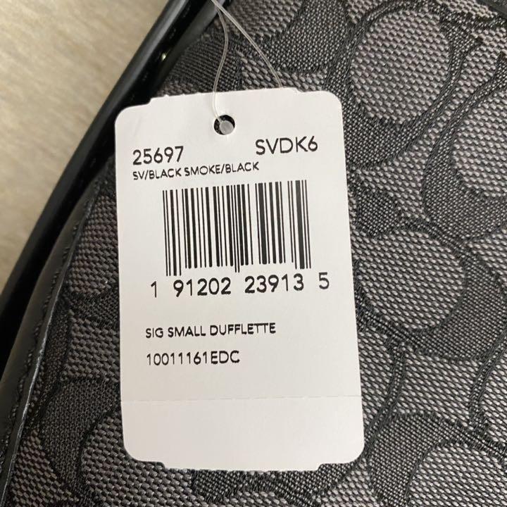 在庫再入荷 COACH コーチ ショルダーバッグ シグネチャー スモークブラック ジャガード HZNYS-m95906952317 在庫あ人気