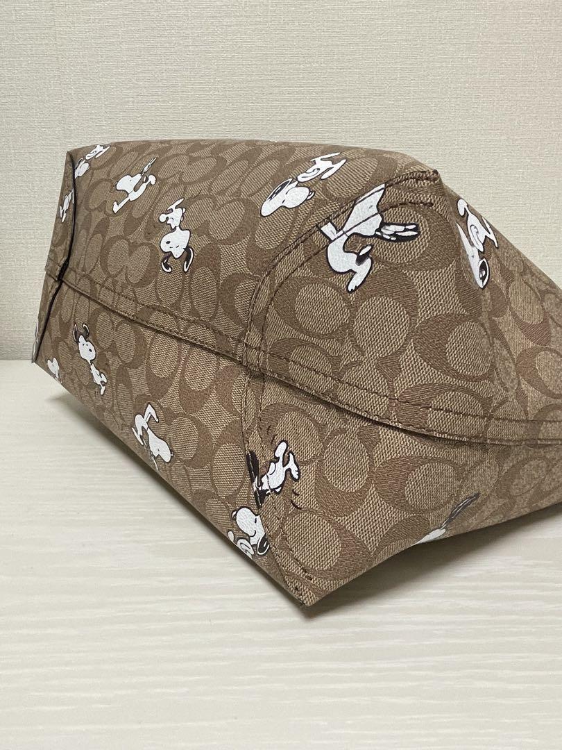 Coach コーチ スヌーピー柄 トートバッグ ブラウン