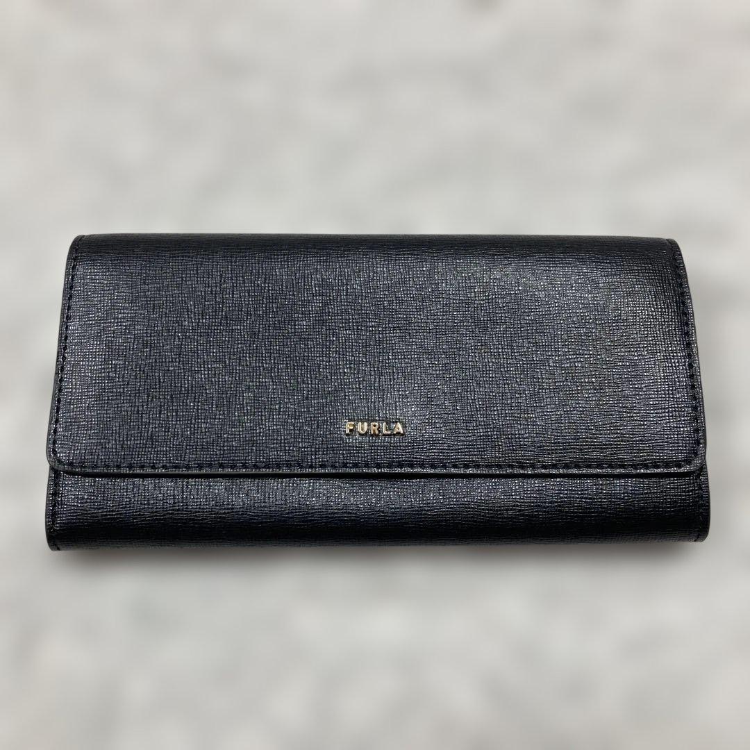 新品未使用FURLA フルラ 長財布 バビロン コンチネンタル ブラック 本革