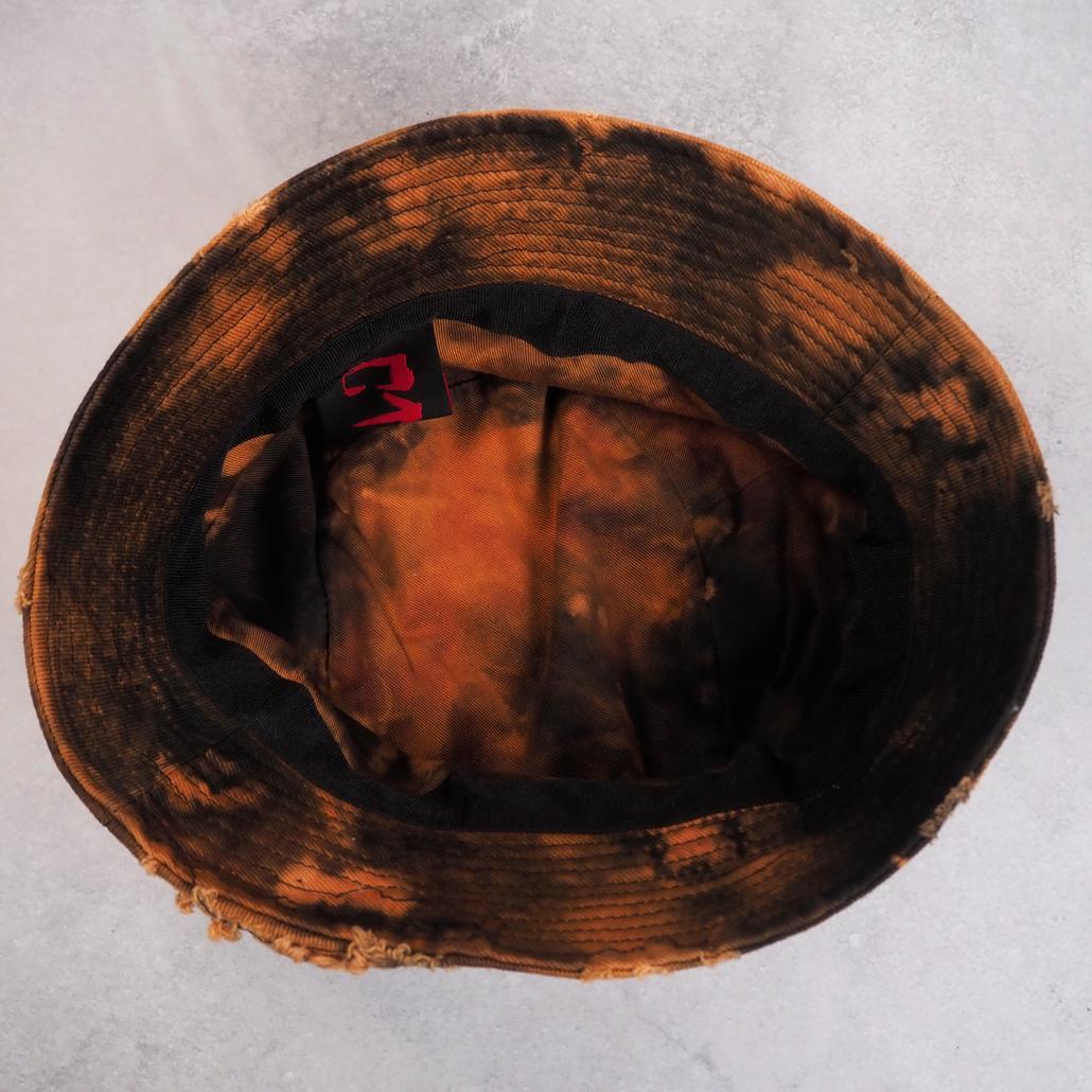 帽子 CVTVLIST CTLS DAMAGED BUCKET HAT BLEACH