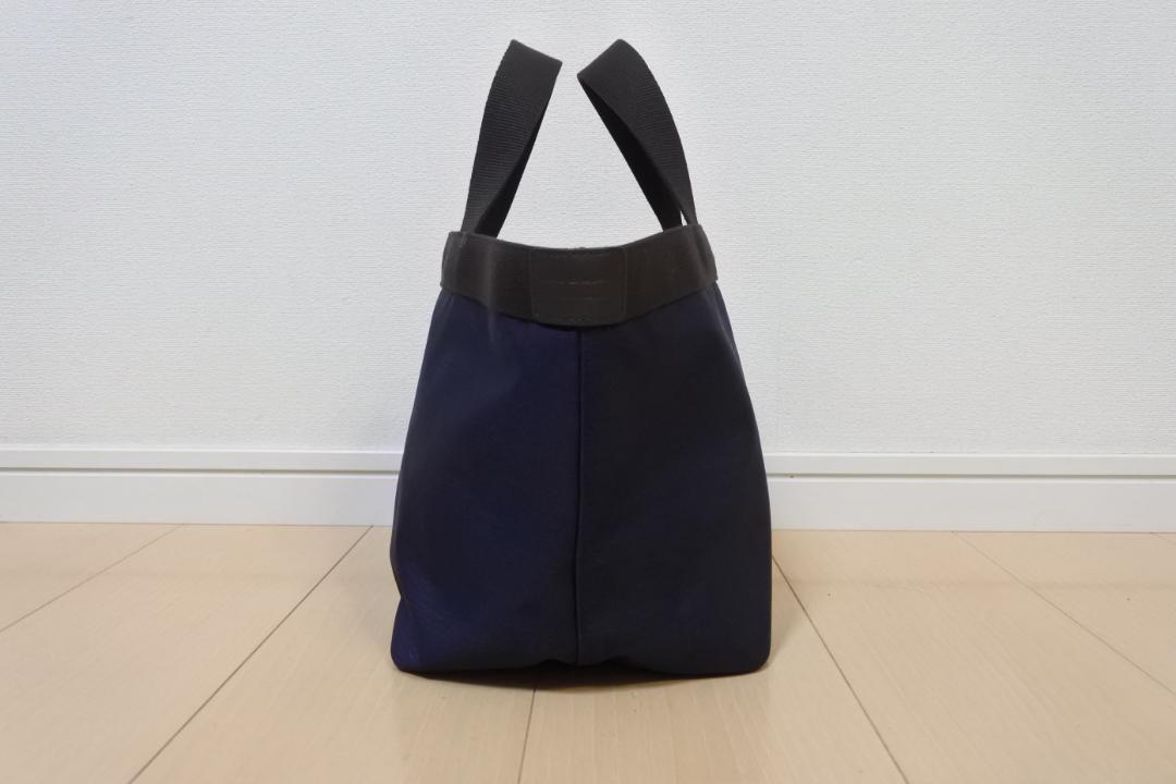エルベシャプリエ 707C トートバック ネイビー×モカ