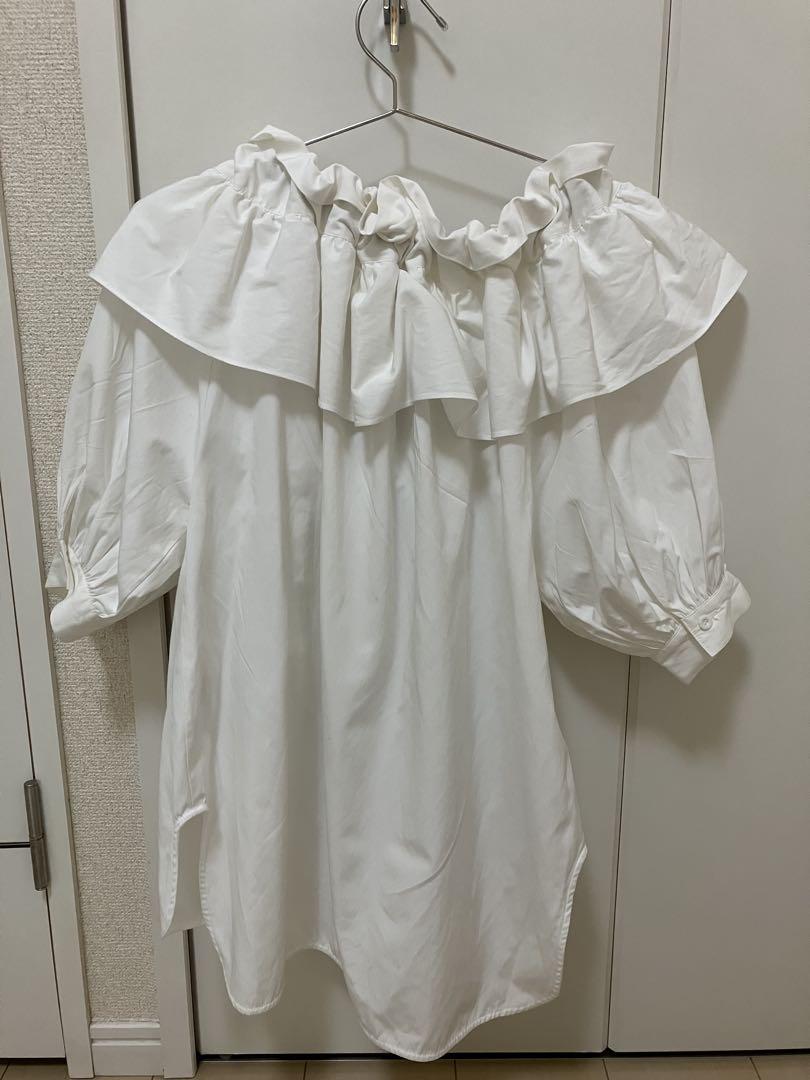 【メーカー直売】の商品をすべて RIKO Wrapping ribbon blouse ホワイト - メルカリ トップス
