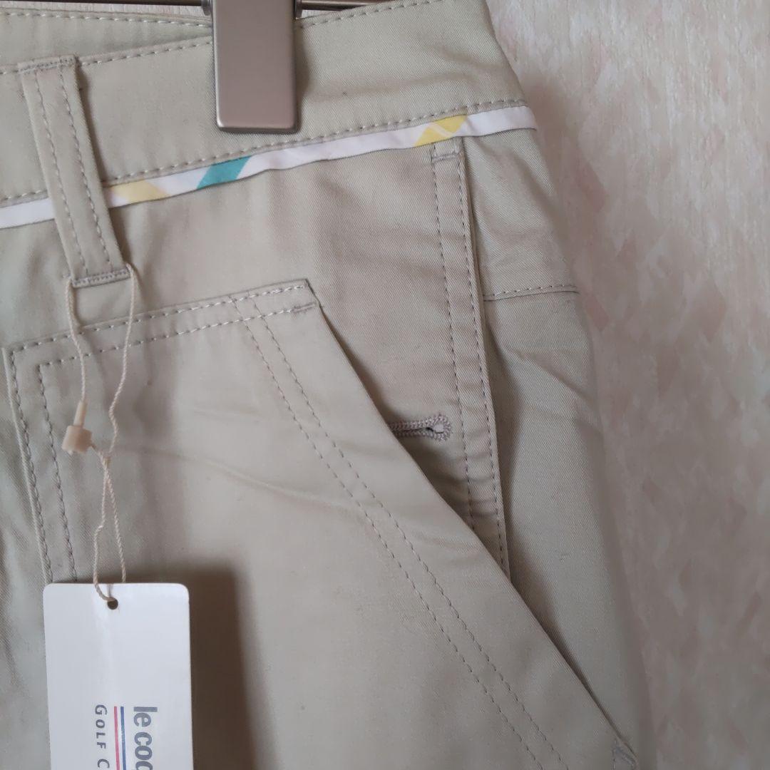新品!レディースゴルフウェアle coq sportif ベージュ ハーフパンツ