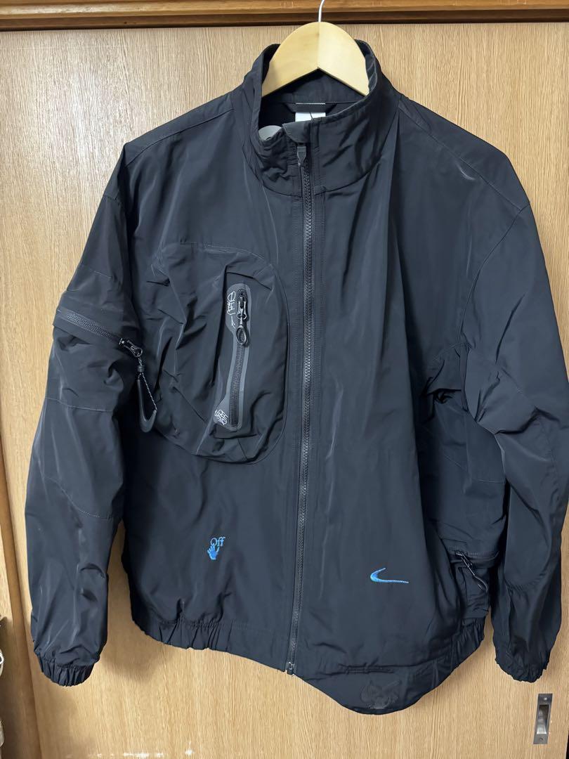 ジャケット・アウター NIKE off-white track suit 003 black M