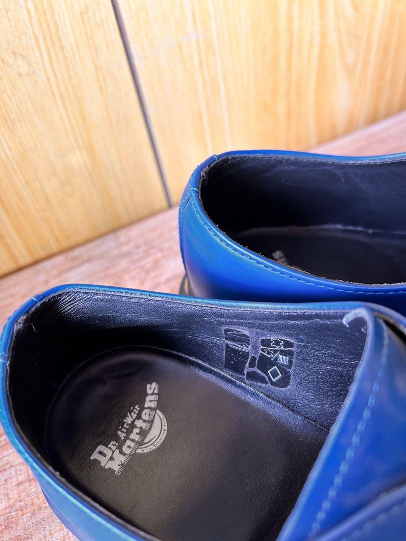 Dr. Martens 1461 青 レザー靴
