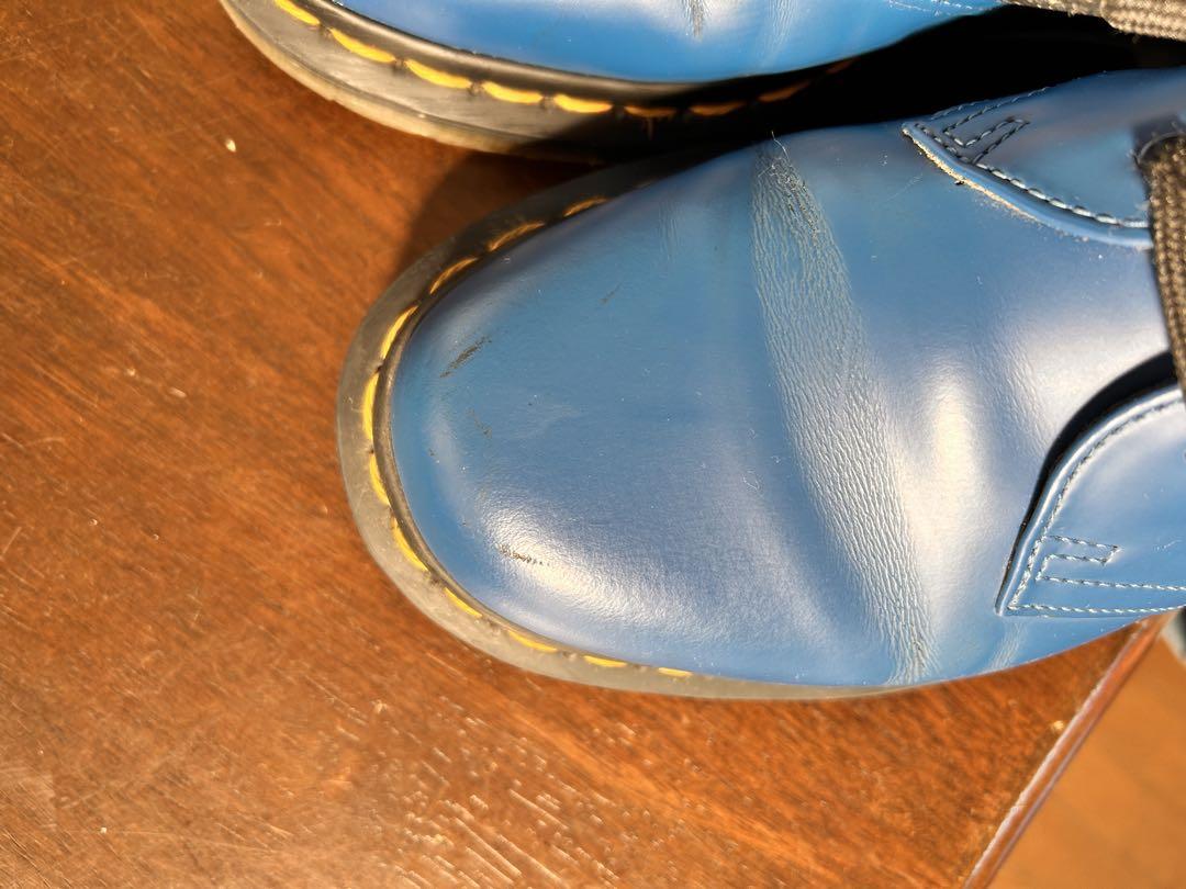 Dr. Martens 1461 青 レザー靴