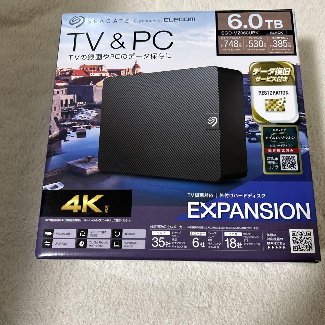 SEAGATE Expansion 6TB 外付けHDD