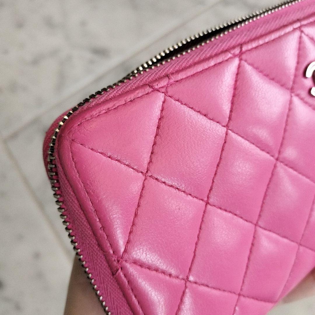 CHANEL シャネル マトラッセ ラウンドファスナー 長財布