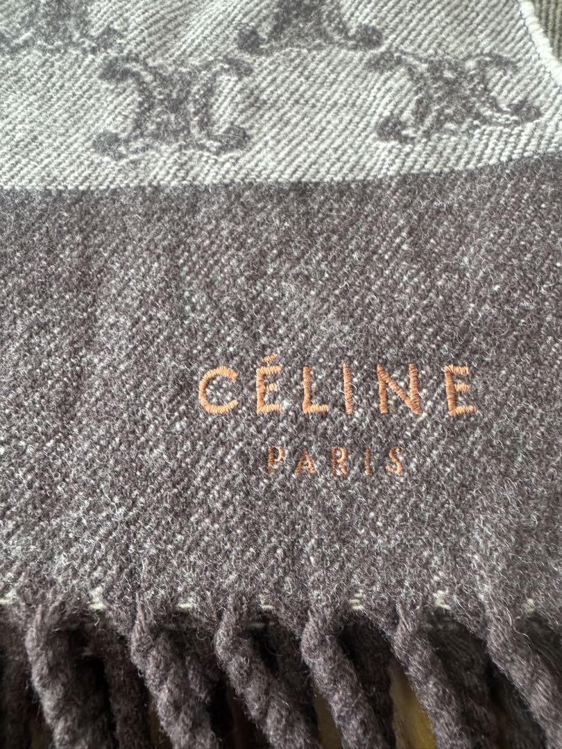 CÉLINE ロゴ入り マフラー 70cm×140cm - メルカリ