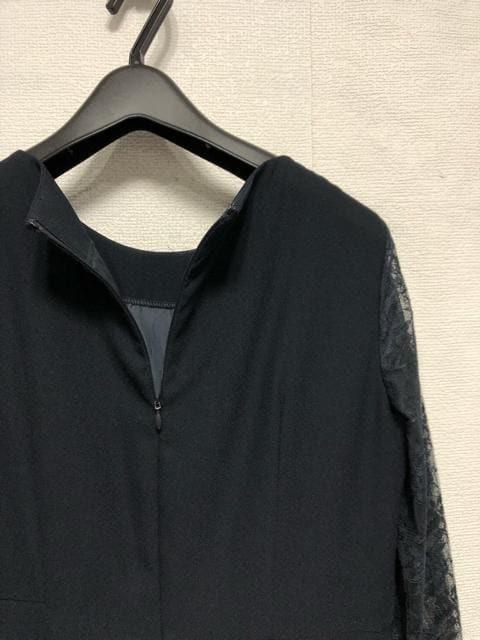 新品☆L紺系ワンピース見えオールインワン♪結婚式・フォーマル♪わけあり☆a258
