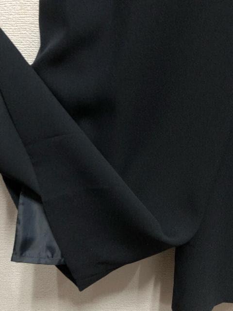 新品☆L紺系ワンピース見えオールインワン♪結婚式・フォーマル♪わけあり☆a258
