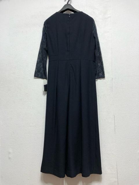 新品☆L紺系ワンピース見えオールインワン♪結婚式・フォーマル♪わけあり☆a258