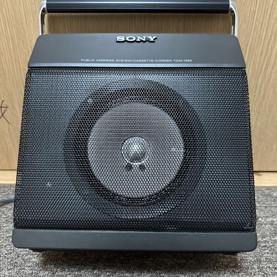 SONY TCM-1390 ソニー カセットテープレコーダー 拡声器 ソニー 完璧