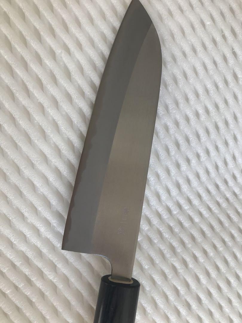高級三徳包丁　日立安来青鋼　青紙2号　165mm 新品未使用