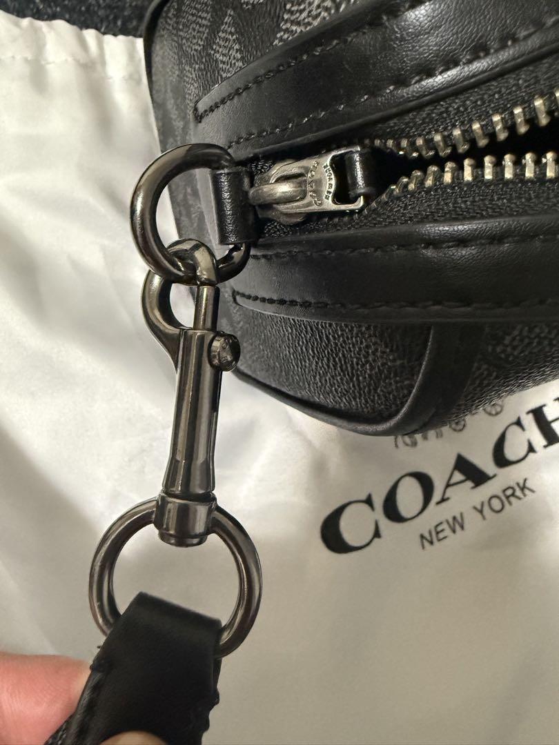 COACH ブラック レザー バッグ