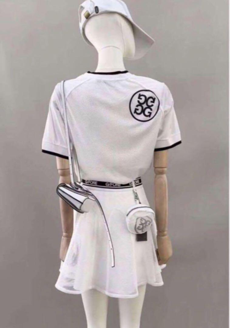 新品ジーフォアG/FOREゴルフウェアレディースシャツ·スカート　2点セット ジーフォア G/FORE ゴルフ レディース Tシャツ スカート 2点