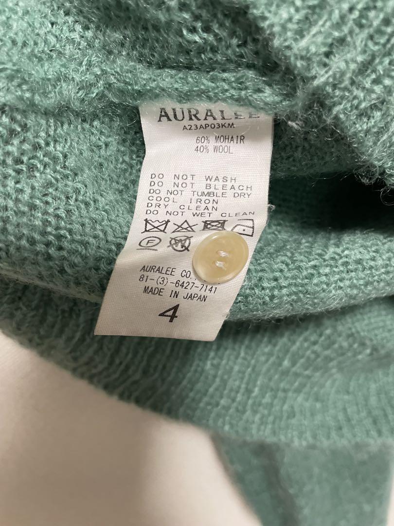 トップス AURALEE brushed mohair knit polo size4