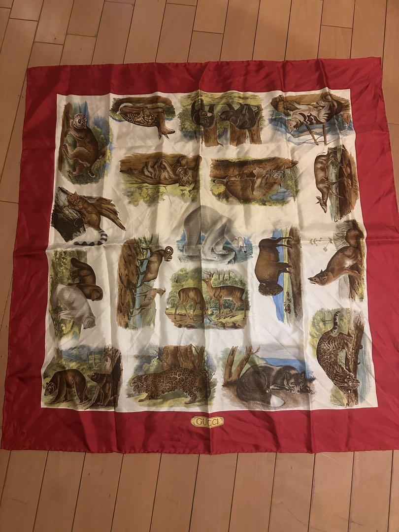 GUCCI グッチ 動物柄アニマルスカーフ