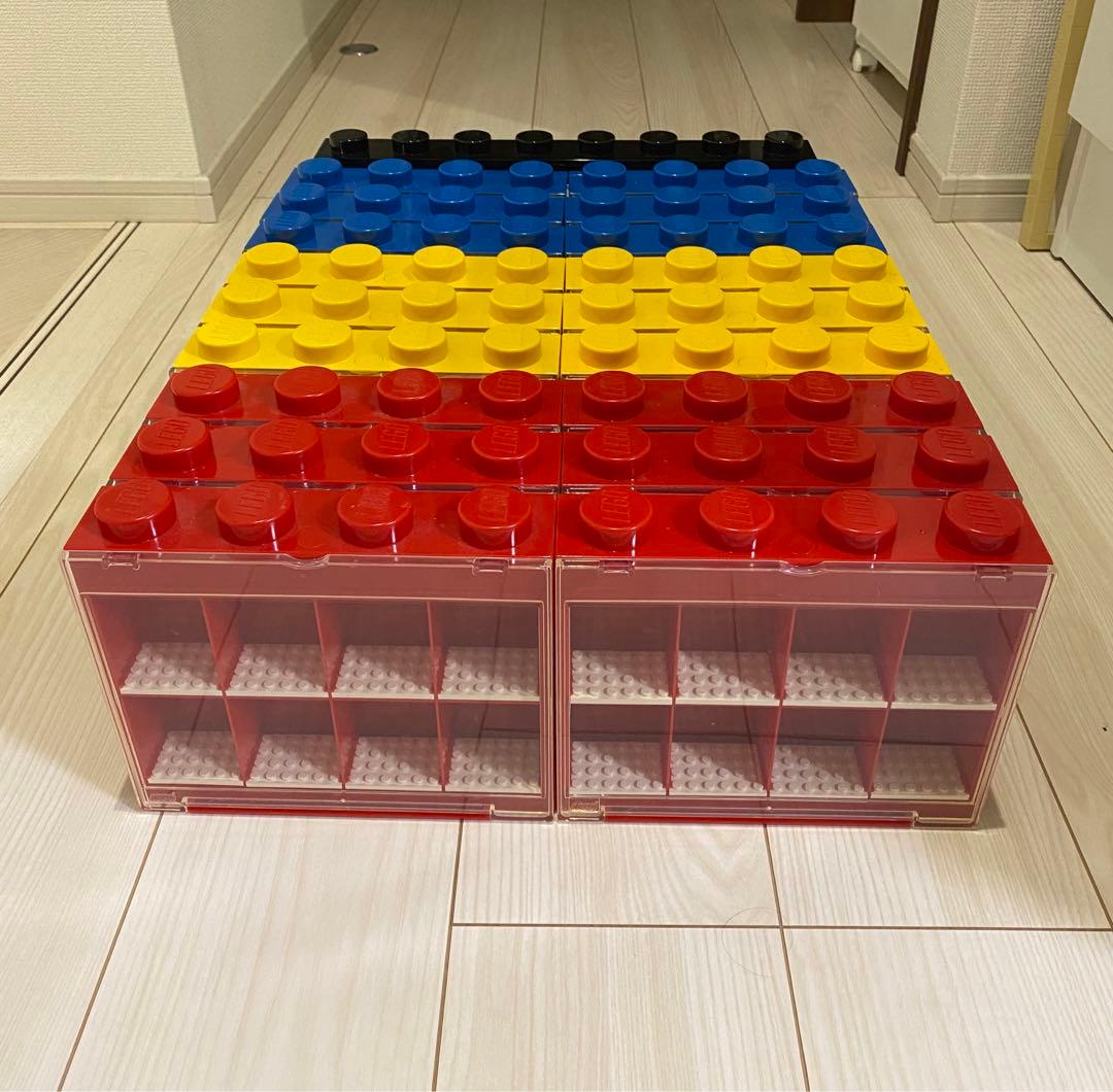 レゴ LEGOミニフィギュア ミニフィグ 収納ケース ディスプレイケース 19点