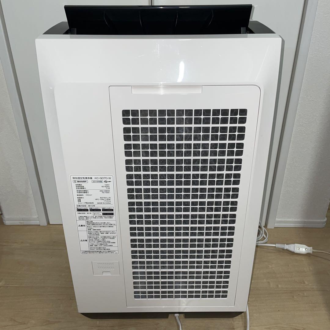 除加湿 空気清浄機 SHARP KC-GD70 高濃度プラズマクラスター