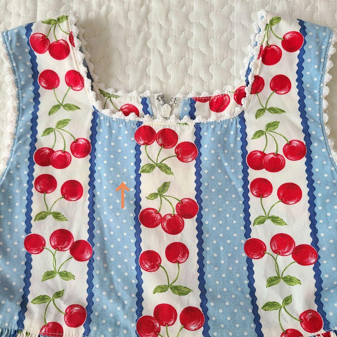 シャーリーテンプル♡スイーツ柄ワンピース シャーリーテンプル スイーツ&おリボン柄ワンピース Size120