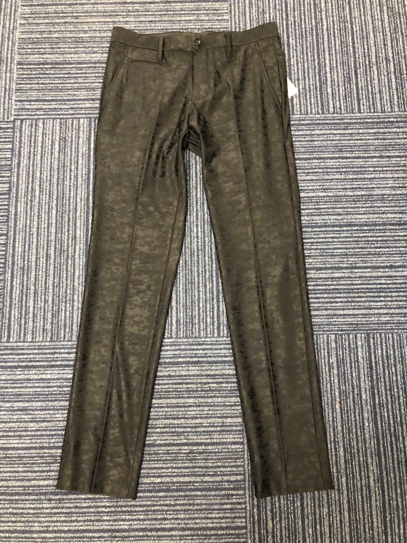 新品★MONSIEUR NICOLE カモフラジャガードジャージスラックス　黒