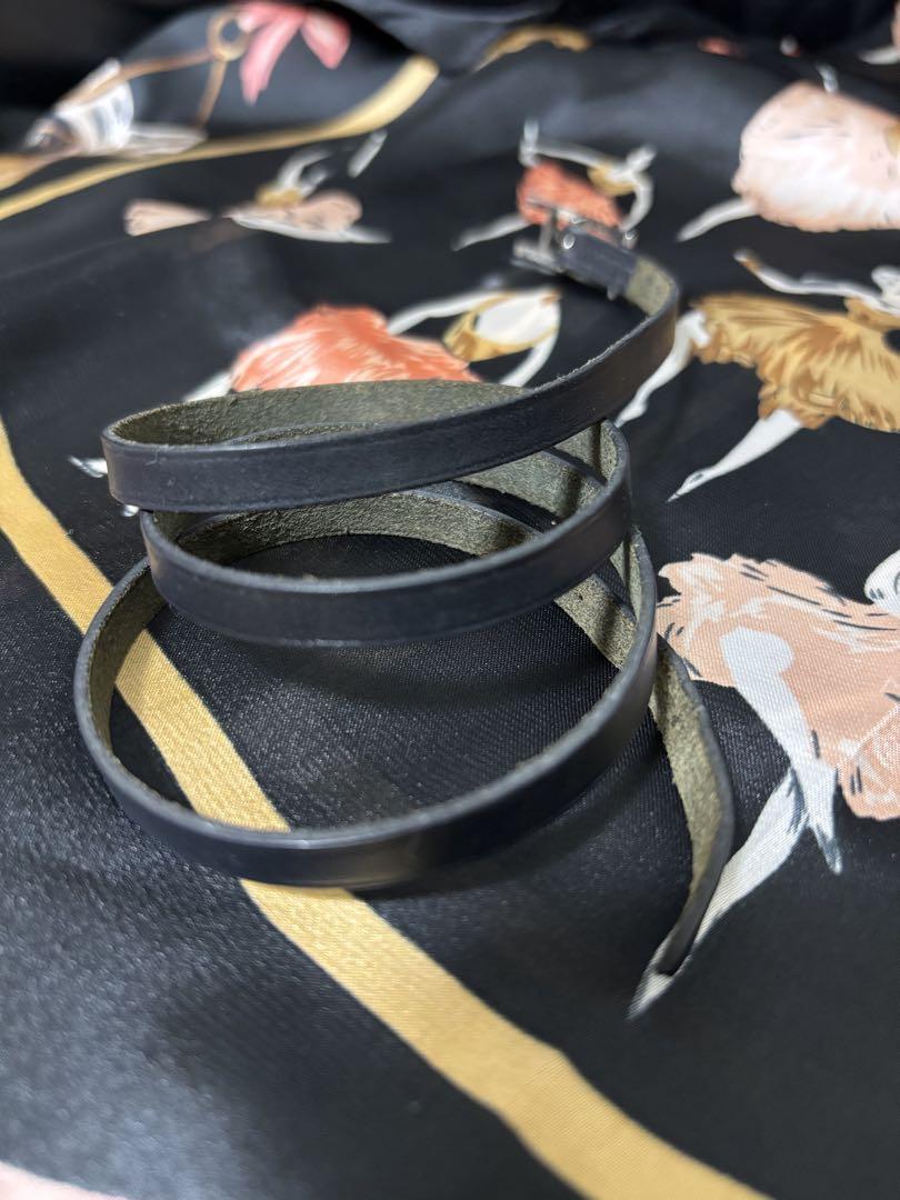HERMES エルメス レザー 3連 ブレスレット
