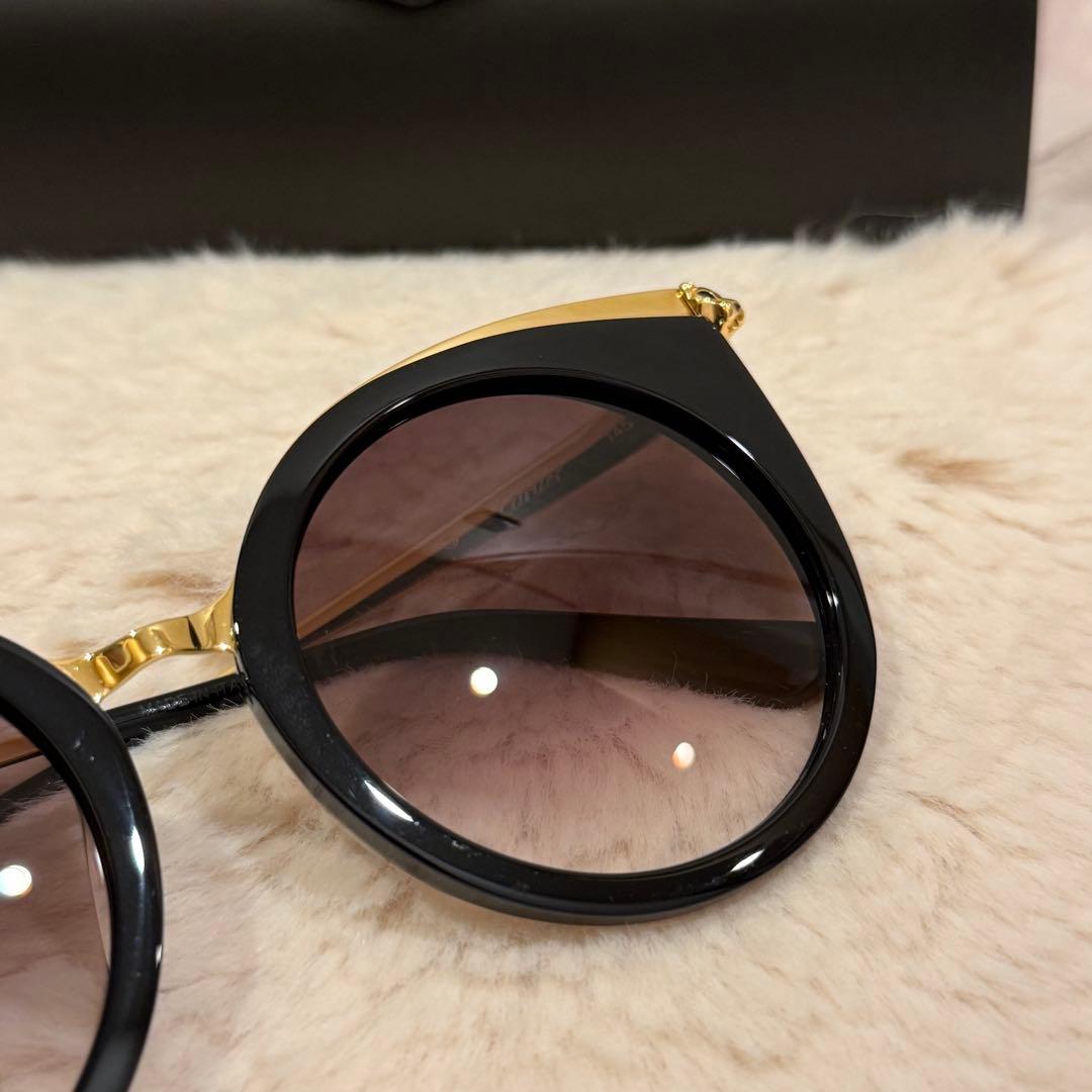 Cartier カルティエ キャットアイサングラス パンテール ゴールド
