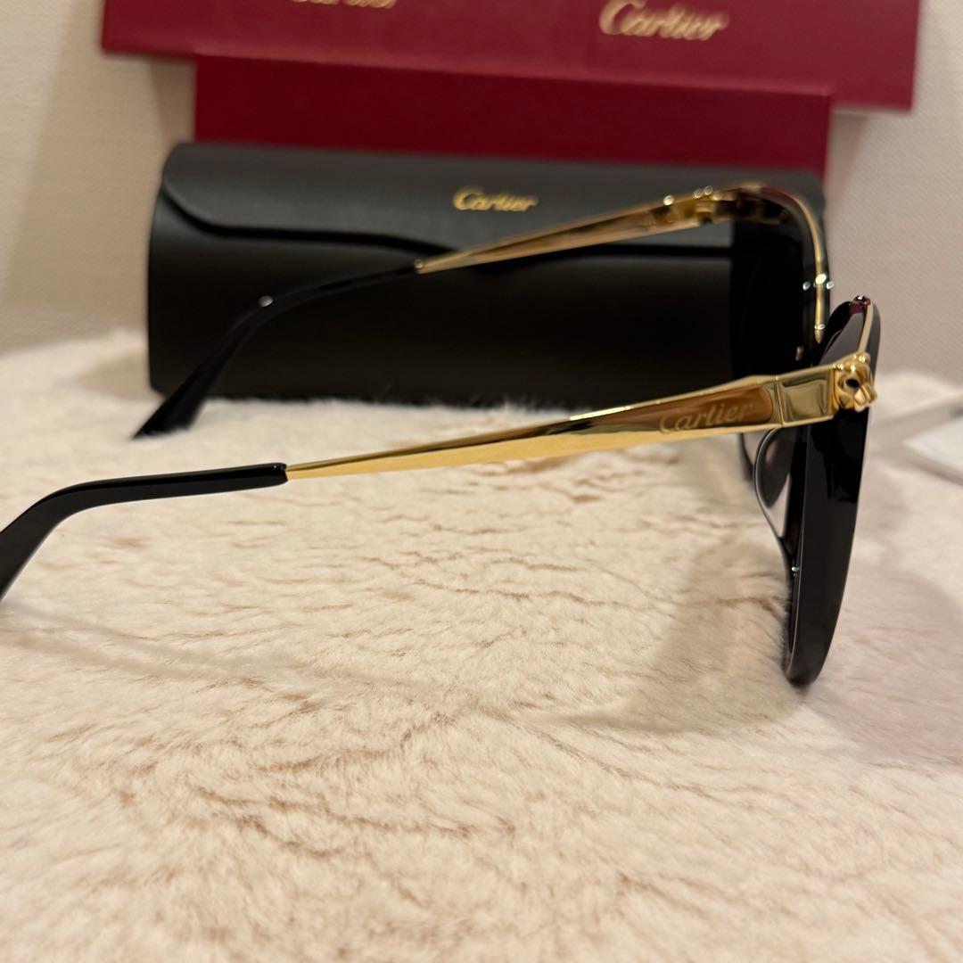 Cartier カルティエ キャットアイサングラス パンテール ゴールド