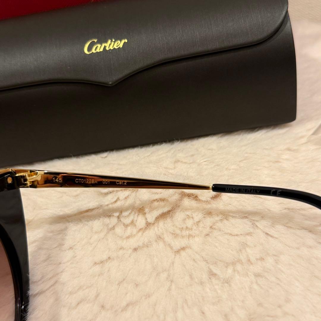 Cartier カルティエ キャットアイサングラス パンテール ゴールド