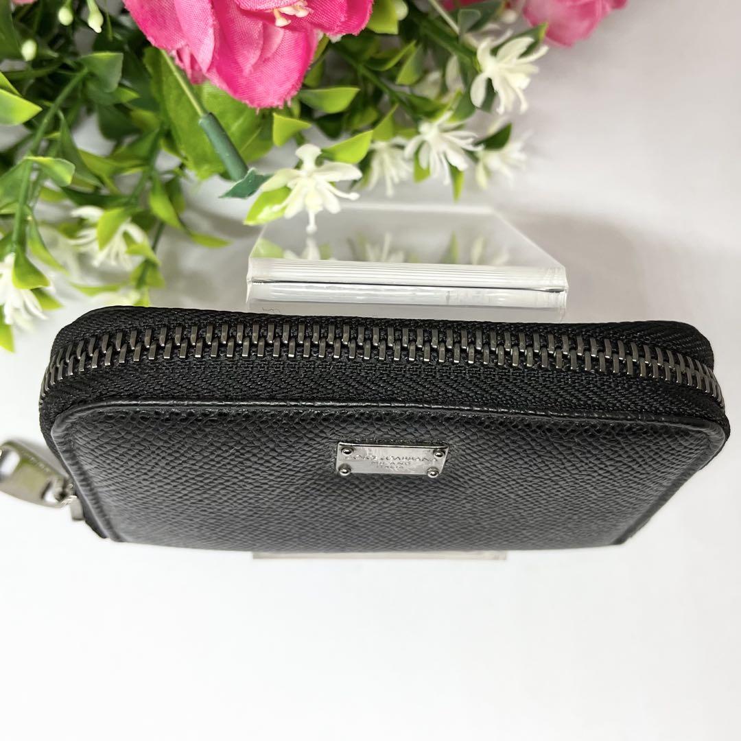 美品　DOLCE&GABBANA 小銭入れ コインケース ラウンドジップ 黒