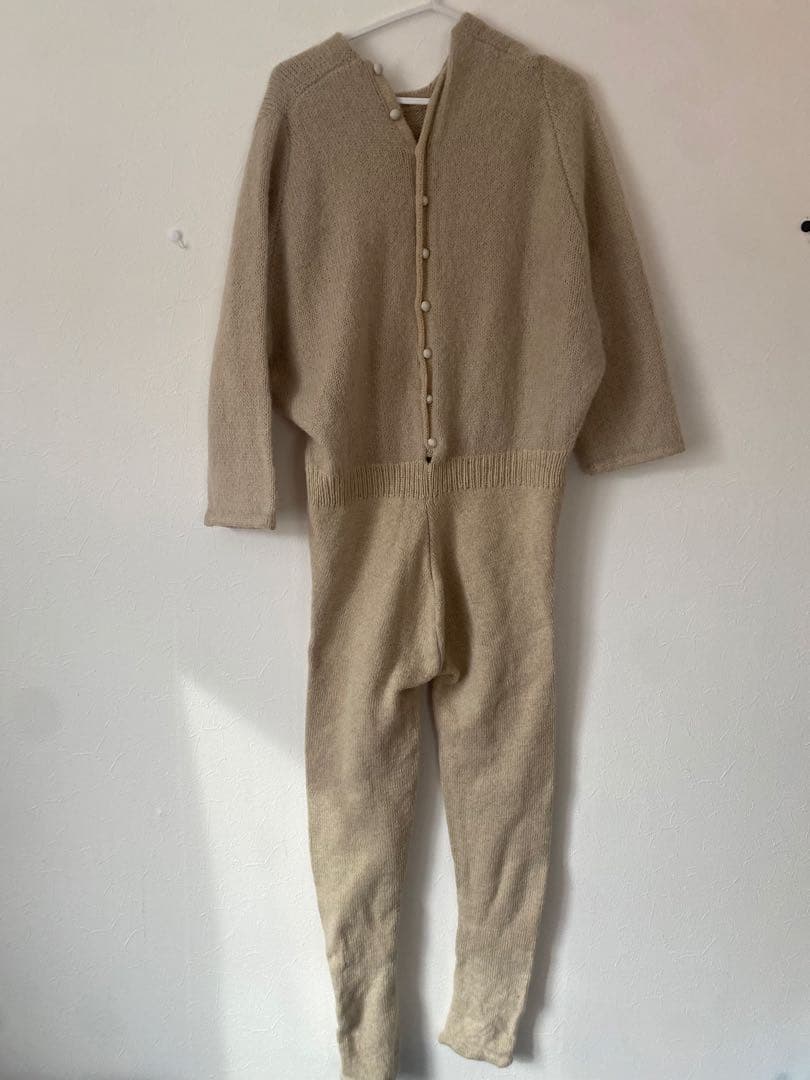 JUN MIKAMI ベージュ ニットオールインワン SIZE JUN MIKAMI