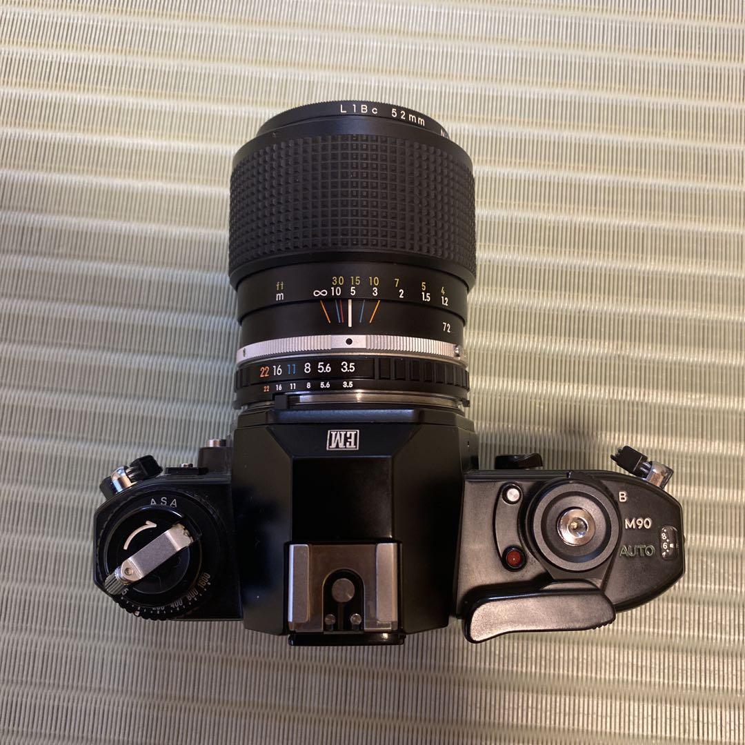 フィルムカメラNikon EM ズームレンズセット 35-72/F3.5一眼レフ フィルムカメラNikon EM ズームレンズセット 35-72/F3.5一眼レフ