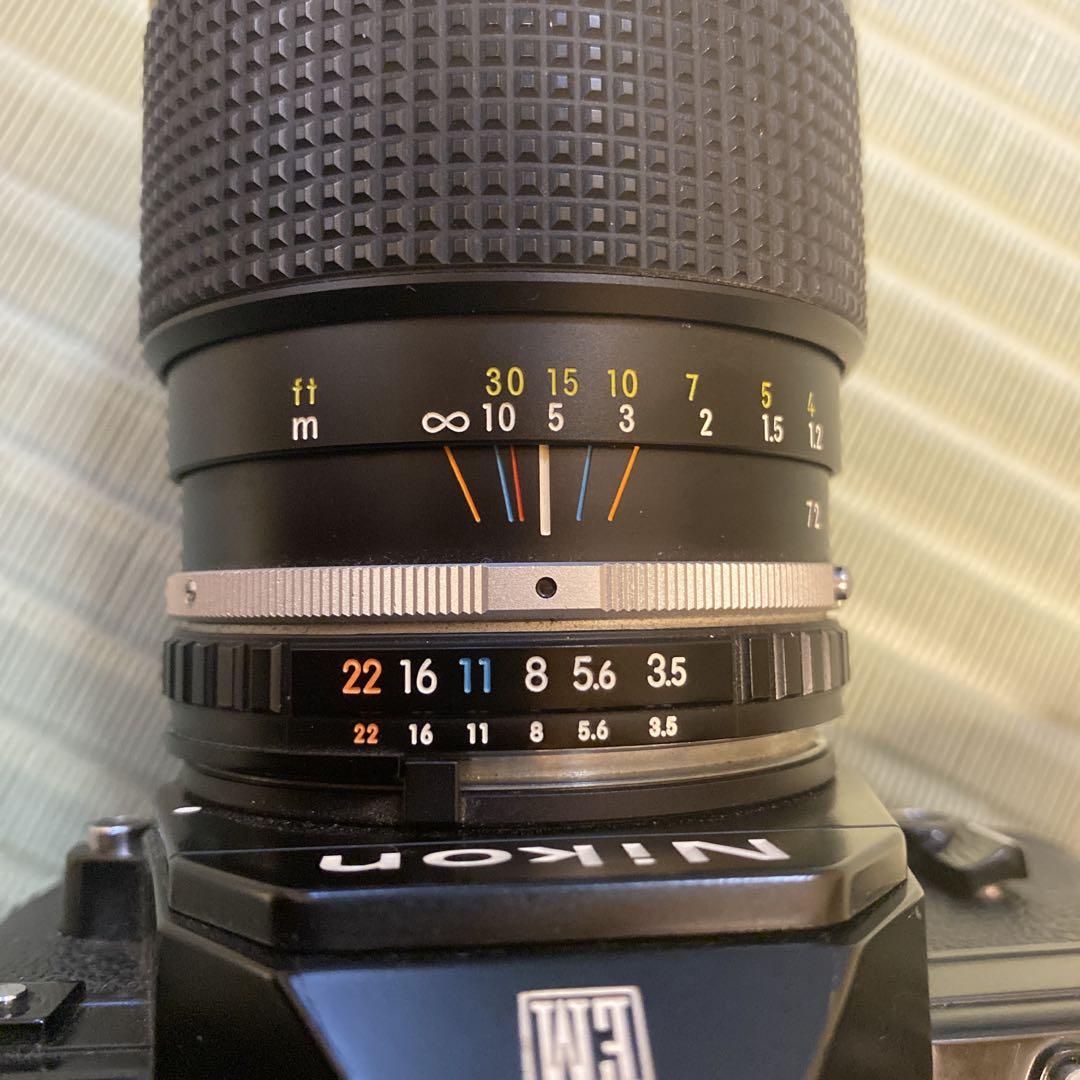 限定セール -SALE フィルムカメラNikon EM 35-72/F3.5一眼レフ ズームレンズセット フィルムカメラ