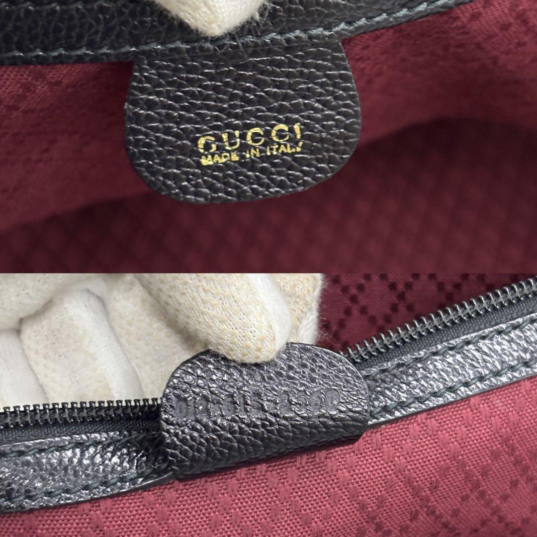 美品 ✨ GUCCI トラベルバッグ レザー ブラック