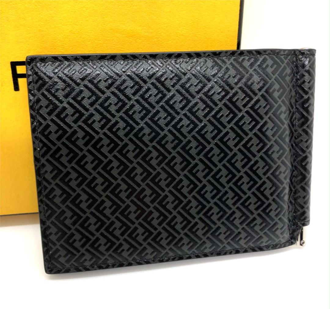 超特価得価 極美品 FENDI マイクロズッカ レザーマネークリップ フェンディ 9Jhg4-m95963452701 格安人気
