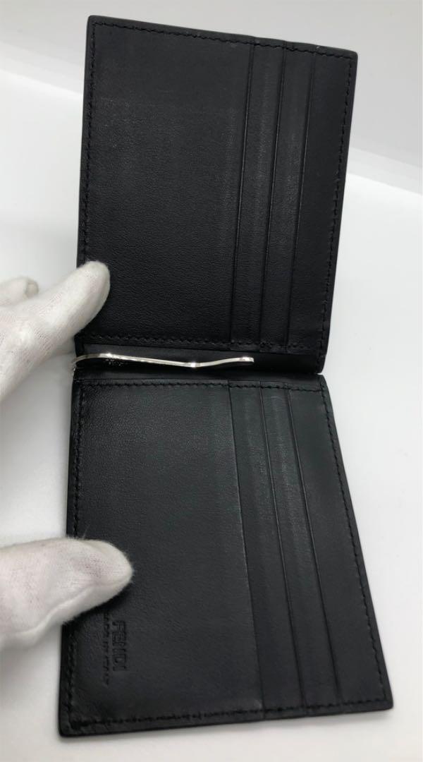 超特価得価 極美品 FENDI マイクロズッカ レザーマネークリップ フェンディ 9Jhg4-m95963452701 格安人気