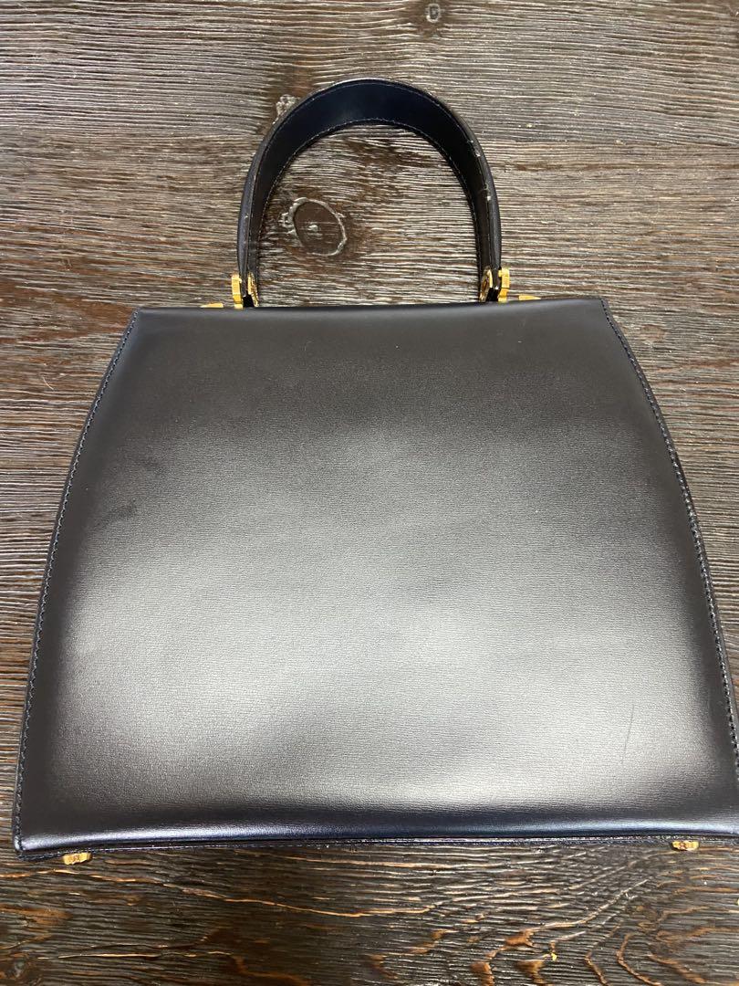 CELINE ブラック ハンドバッグ ゴールド金具