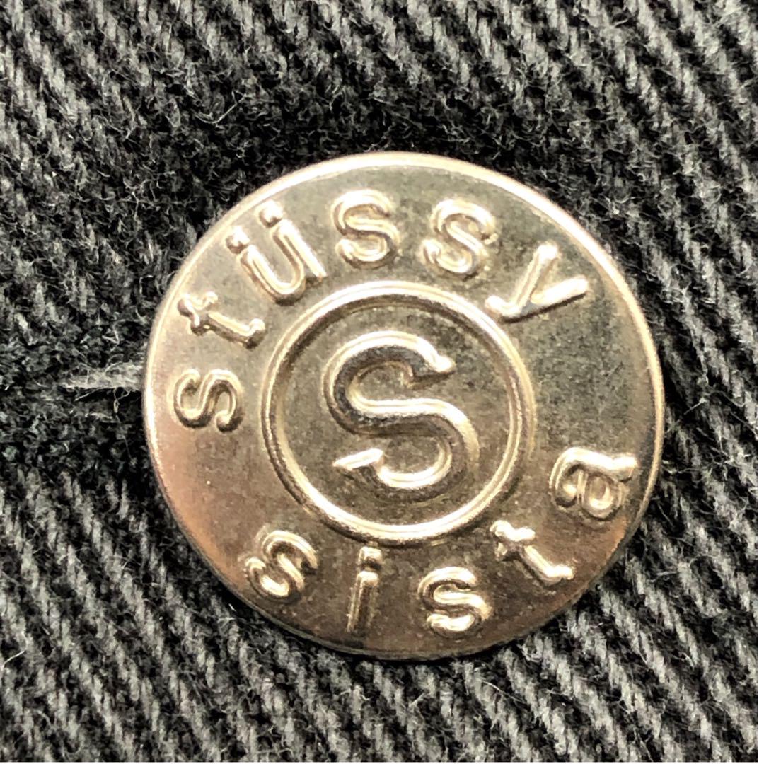 レディース】90s stussy デニムジャケット オーストラリア製 黒 S