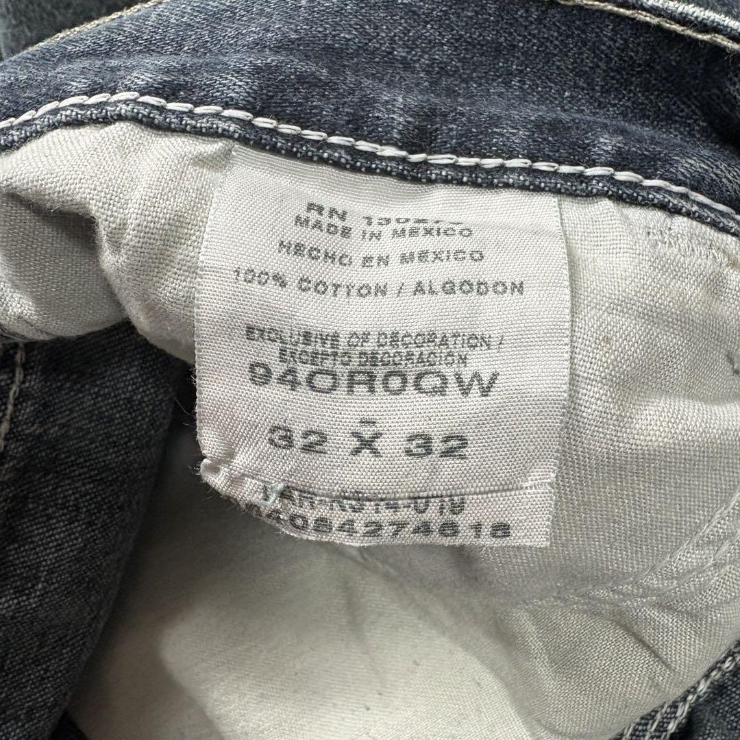 Wrangler〈ワイドペインターデニムパンツ 00s ペイント W36