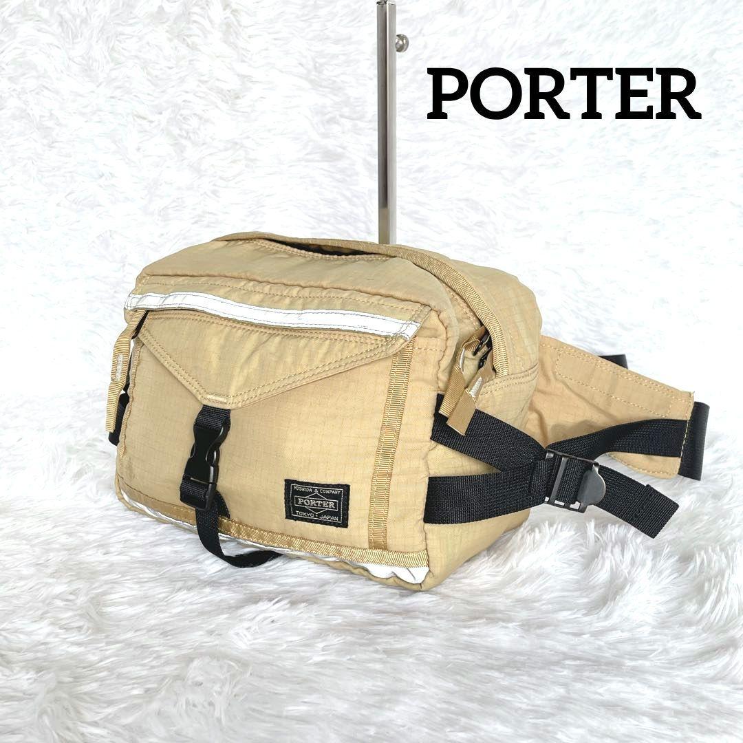 【希少】PORTER ポーター デザート ボディバッグ ウエストポーチ ベージュ