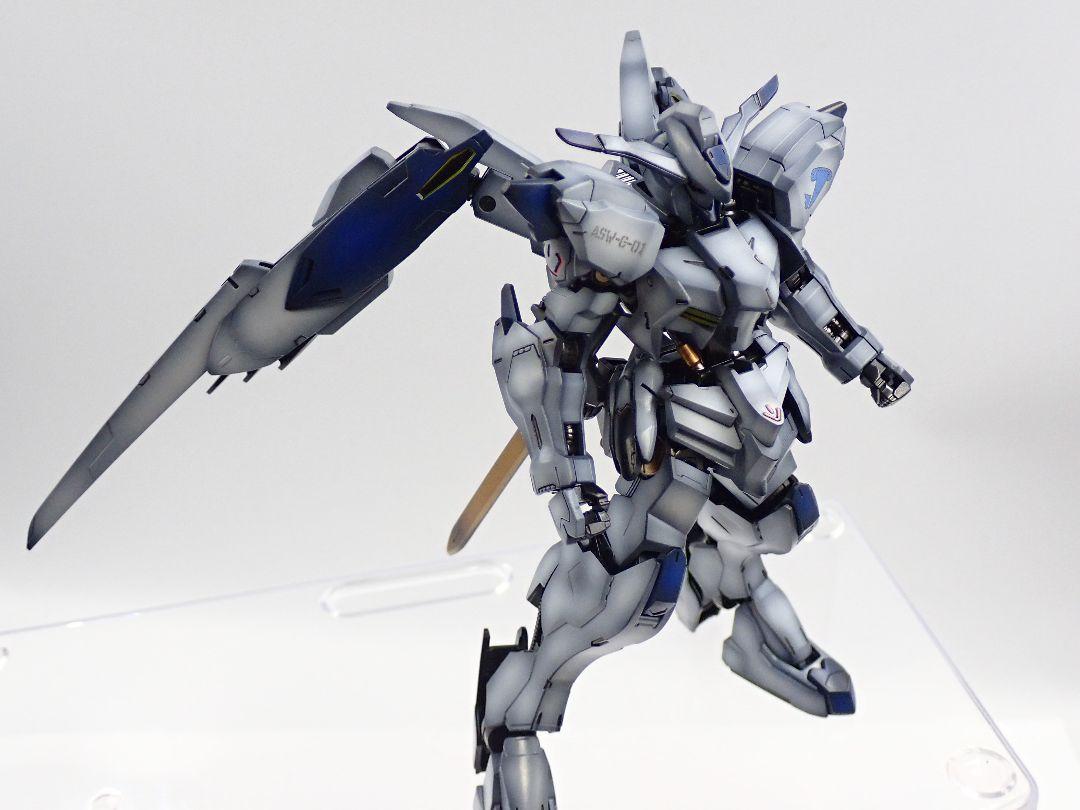 全塗装完成品 1/144 HG ガンダムバエル HGIBO 1/144 ガンダムバエル 鉄血のオルフェンズ HG 改修全塗装
